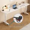 ORNDYDM Adjustable Height Laptop Desk for Bed with Wheels,Rolling Overbed Table Mobile Computer Desk,Standing Desk for Working,Reading, Eating in BedHome Office & Hospital Use view 3