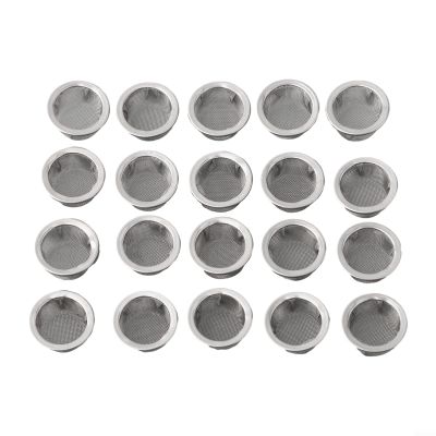AugustknowU Pipe Screens, 20pcs Stainless Steel Metal Mesh With Concave Bowl, Rust Resistant And Flexible Filters For Accessories
