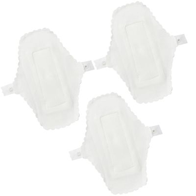 Artibetter Reusable Waterproof Cloth Sanitary Pads 3pcs Set, Washable Cotton Menstrual Towels 180mm, Leak-Resistant Panty Liners for Daily Feminine Care