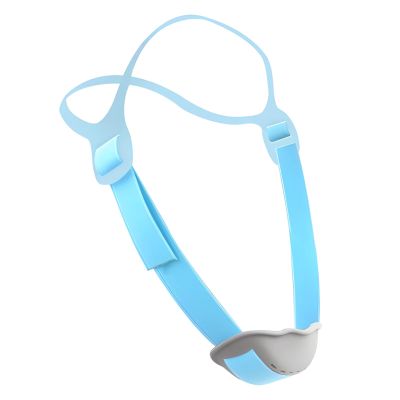 Adjustable, Breathable Anti Snoring Chin Strap for Adults, Comfortable Snore-Stopping Device for Sleeping, Gray