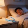 Adjustable, Breathable Anti Snoring Chin Strap for Adults, Comfortable Snore-Stopping Device for Sleeping, Gray view 3