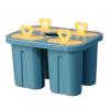 4 Cavity Ice Cream Easy Release Ice Pop For Adults Teens Party Yogurt Juice Smoothies Sticks Blue view 1