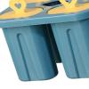 4 Cavity Ice Cream Easy Release Ice Pop For Adults Teens Party Yogurt Juice Smoothies Sticks Blue view 2