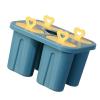 4 Cavity Ice Cream Easy Release Ice Pop For Adults Teens Party Yogurt Juice Smoothies Sticks Blue view 3