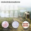 Wholelovein 8 Pack White Mosquito Covers Wearable Head Net Face Mesh Protecting Net Mosquito Fly Insects Bugs view 3