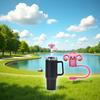 2Pcs Pink uterus Straw Cover for Stanley 40&30 Oz Cup, 10mm Silicone Straw Covers Cap for Stanley Cup Accessories, Cute Straws Topper for Tumblers, Cap Stopper for Reusable Straws Tip Lids view 4
