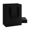 YACEYACE Black Gift Bags Medium, 10Pcs 8"x10" Medium Gift Bags, Black Kraft Paper Bag with Handles Bulk, Wrap Paper Bag for Birthday, Party, Retail view 1