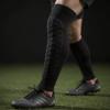 LUMINFLY Black Shin Sleeves, 2 Pcs Honeycomb Leg Protector, L Size for Football, Basketball, and Skateboarding, Anti-Collision Design view 2