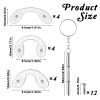 12 Pcs Nose Guards for Eyeglasses, Eyeglass Nose Pads Soft Cushion U Shaped Eyeglasses Noses Pads Silicone Screw-in Eyeglass Strap Saddle Bridge Silicone Nosepads for Glasses Repair, 3 Sizes view 2