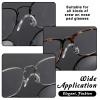 12 Pcs Nose Guards for Eyeglasses, Eyeglass Nose Pads Soft Cushion U Shaped Eyeglasses Noses Pads Silicone Screw-in Eyeglass Strap Saddle Bridge Silicone Nosepads for Glasses Repair, 3 Sizes view 4