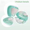 boxoon Usb Rechargeable Portable Ultrasonic Contact Lens Cleaner With Mirror, Tweezers, Solution Case, Removes Protein Deposits, Green view 2