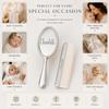 Personalized Silver Baby Brush Set Christening or Baptism Gift view 3