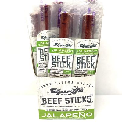 HALAL BEEF STICKS Pack of 5 (JALAPENO)