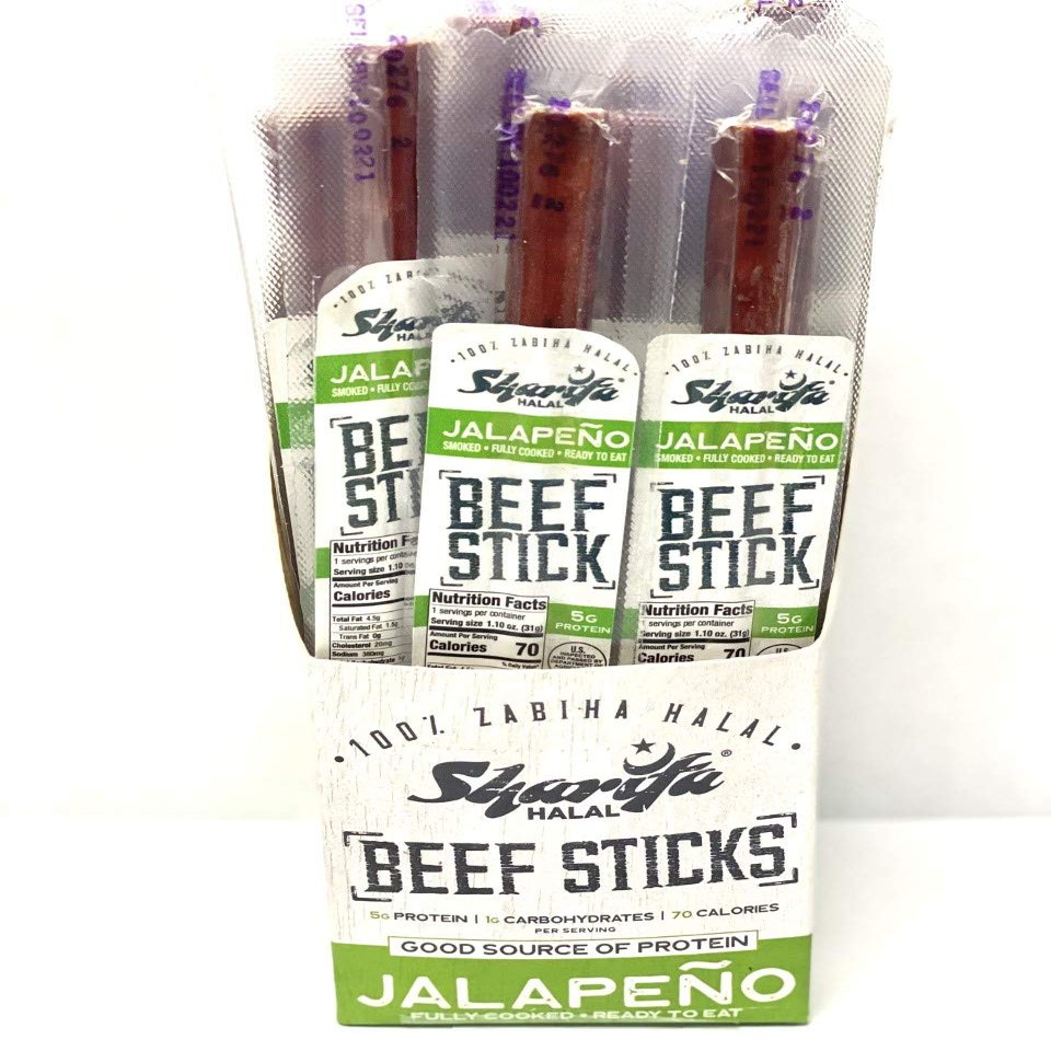HALAL BEEF STICKS Pack of 5 (JALAPENO)