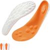 Footstr Insoles for Kids Youth 4D Cloud Insoles for Men & Women Arch Support Shock Absorption Relieve Foot Shock Absorption (2 Pair,Orange, 5Y-6Y) view 1