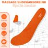 Footstr Insoles for Kids Youth 4D Cloud Insoles for Men & Women Arch Support Shock Absorption Relieve Foot Shock Absorption (2 Pair,Orange, 5Y-6Y) view 3