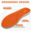 Footstr Insoles for Kids Youth 4D Cloud Insoles for Men & Women Arch Support Shock Absorption Relieve Foot Shock Absorption (2 Pair,Orange, 5Y-6Y) view 4