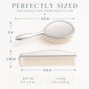 Luxury Personalized Silver Baby Brush Set Custom Baby Keepsake view 4