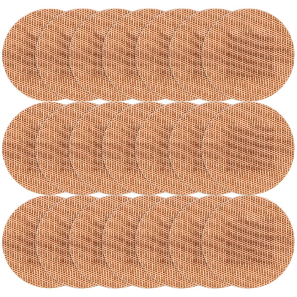 HOMSFOU Elastic Fabric Bandages Fingertip Knuckle Wound Care Stickers 30mm Round Adhesive Bandages 100pcs Breathable Flexible for First Aid and Finger Protection