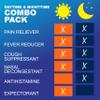 GoodSense Daytime and Nighttime Max Strength Severe Cold and Flu Relief Combination Pack; Cold and Flu Medicine for Day and Night, 12 Fl Oz Each view 2