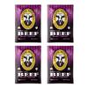Divine Bovine Gourmet Beef Jerky Tangy Teriyaki Flavor - 4 pack (3.25 oz Bags), Premium Steer Brisket, All-Natural Beef Jerky, No Artificial Preservatives, Protein Snack view 2