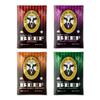 Divine Bovine Gourmet Jerky - Original, Tangy Teriyaki, Hot & Tangy Teriyaki, Spicy Jalapeo Flavor - 4 Pack (3.25 oz Bags), Premium Steer Brisket, All-Natural, No Artificial Preservatives, Protein Snack view 2