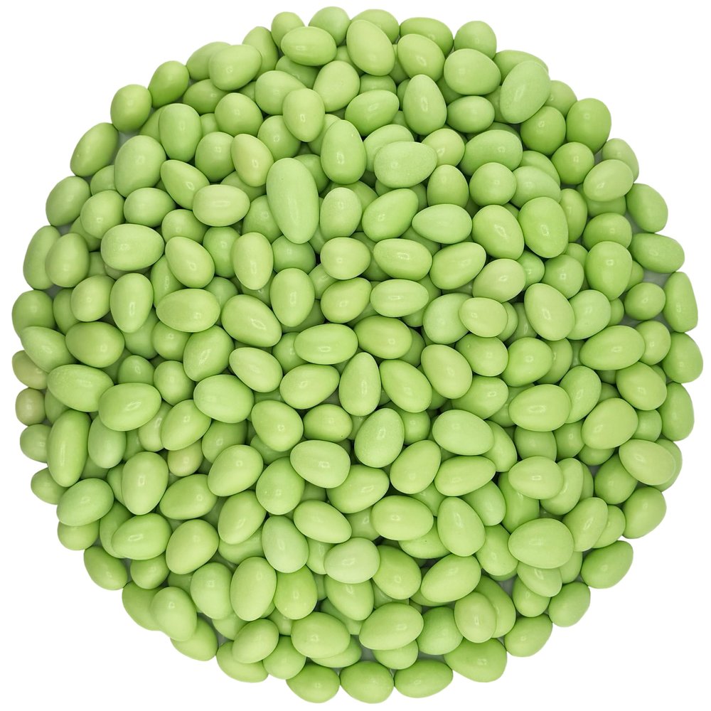 American Best Food Pastel Color Jordan Almonds in Jar, Kosher (4 Pound, Green)