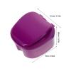 HONITANO 5pcs Denture Bath Case: Plastic Denture Case with Strainer Basket - Portable Retainer Storage Box For Travel Cleaning And Soaking Teeth view 2