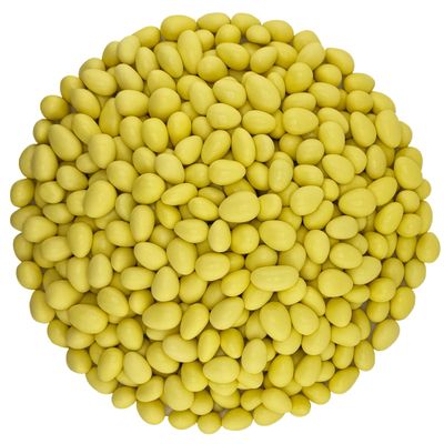 American Best Food Pastel Color Jordan Almonds in Jar, Kosher (4 Pound, Yellow)