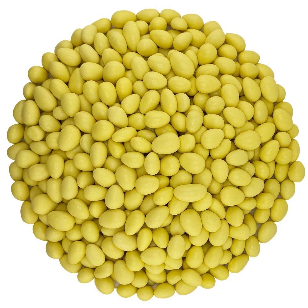 American Best Food Pastel Color Jordan Almonds in Jar, Kosher (4 Pound, Yellow)