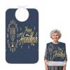 FULUHUAPIN Passover Candle Star Of David Adult Bibs with Crumb Catcher for Women Men Reusable Waterproof Feeding Bib,Washable Eating Bib Clothing Protector A23011723 view 2