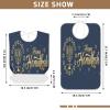FULUHUAPIN Passover Candle Star Of David Adult Bibs with Crumb Catcher for Women Men Reusable Waterproof Feeding Bib,Washable Eating Bib Clothing Protector A23011723 view 3
