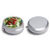 Cherry Pill Box Case with 3 Individual Compartments Compact Portable Medication Management Mini Small Pill Organizer for Vitamins Medication Fish Oil Supplements view 3