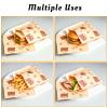 50Pcs Paper Sandwich Bags, 7.8x 8 Inch Kraft Paper Snack Bag Papers Stock Bags for Bakery, Hamburger, Cookies, Treats, Snacks, Lunch Take Out view 4
