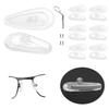 6 Pairs Nose Pad Replacement for Oakley Field Marsh OY8031 Eyeglasses Frame, Silicone Soft Clear Nose Cushion view 1