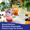 Etersky 100 Pack 16 oz Clear Disposable Plastic Cups with Sticker Designs view 2