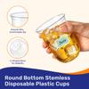 Etersky 100 Pack 16 oz Clear Disposable Plastic Cups with Sticker Designs view 4