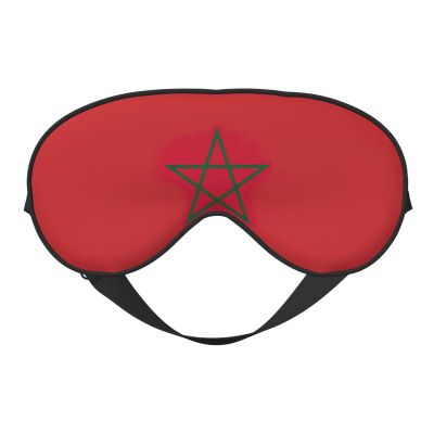 Flag of Moroccodouble Sided Sleep Mask Soft Comfortable Light Blocking Eye Cover for Night Rest
