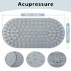 EaTubano Acupressure Foot Massage Mat - Portable Foldable Foot Massager Mat for Bathroom, Yoga, Outdoor Games, Office Standing Desk Pad, Relieve Foot Pain, Anti-Slip, 30 x 18 inch (Grey) view 2