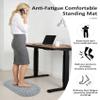 EaTubano Acupressure Foot Massage Mat - Portable Foldable Foot Massager Mat for Bathroom, Yoga, Outdoor Games, Office Standing Desk Pad, Relieve Foot Pain, Anti-Slip, 30 x 18 inch (Grey) view 3