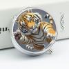 Tiger Head with Raised Paws Pill Box Case with 3 Individual Compartments Compact Portable Medication Management Mini Small Pill Organizer for Vitamins Medication Fish Oil Supplements view 4