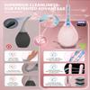 Anal Douche for Men & Women - 245ml Anti Back-Flow Enema Kit with 7-Hole Nozzle Fits Shower Hose, Reusable Bulb (Pink) view 2