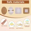 150pcs Face Bandages, Square & Oval Flexible Adhesive Spot Strips for Nose Hands & Delicate Wounds Patches, Skin Friendly Fabric Small Dot Bandages (5 Sizes) view 3