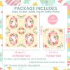 40PCS Easter Bunny Napkins, Yellow Scalloped Paper Napkins with Pink Egg & White Rabbit Design, 13x13 Inch Unfolded Party Napkins for Easter Party, Spring Celebration, Brunch, Baby Shower view 2
