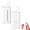 2PCS Dental Floss Portable Case,Automatic Dental Floss Pick Box,Travel Floss Pick Holder,Refillable Floss Pick Dispenser,Storage 10 Picks Adult Floss in Box for Cleaning Teeth and Oral Care view 1