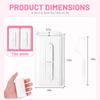 2PCS Dental Floss Portable Case,Automatic Dental Floss Pick Box,Travel Floss Pick Holder,Refillable Floss Pick Dispenser,Storage 10 Picks Adult Floss in Box for Cleaning Teeth and Oral Care view 2