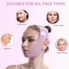 2-in-1 Sleep Tool: Collagen Face Sculpt Wrap & Anti Snoring Chin Strap, Breathable Jawline Firming & Snore Stopper for Night Use, Washable Skin-Friendly Dual-Function Device (Pink) view 3