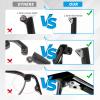 1 Pair Glasses Repair Kit with Screws, Universal Glasses Arm Replacement, Eyeglasses Arms Legs Replacement Accessories with Screws Washers Screwdrivers Nose Pads(Black) view 3