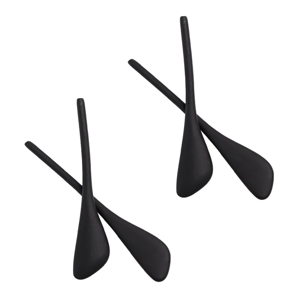 2 Pairs Ear Socks Replacement Temple Sleeves for Ray-Ban RB6336 RB6337 Sunglasses Frame, Silicone Soft Black Ear Tips