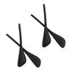 2 Pairs Ear Socks Replacement Temple Sleeves for Ray-Ban RB6336 RB6337 Sunglasses Frame, Silicone Soft Black Ear Tips view 1